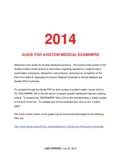 Full Download Aviation Medical Examiners Guide 