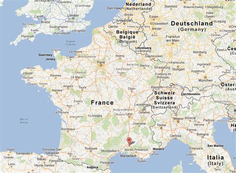 Avignon France Map
