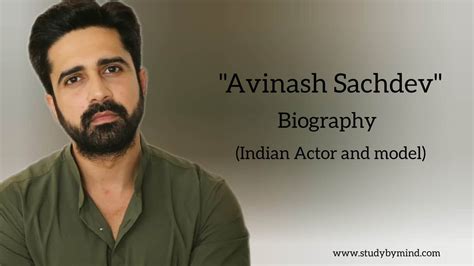 avinash sachdev personal biography format