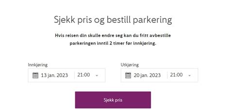 avinor parkering