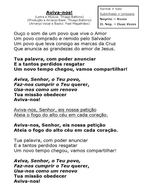 Aviva Nos Letra