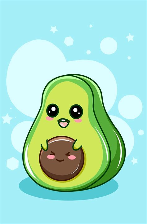 avocado cartoon