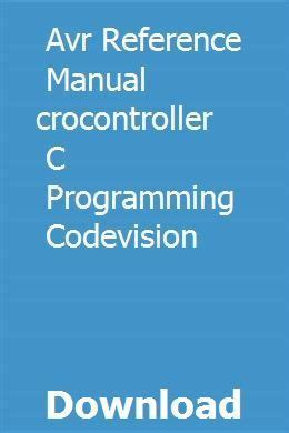avr microcontroller c programming codevision