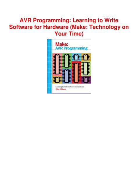 avr programming learning to write software for hardware