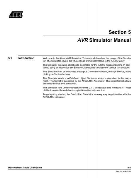 avr simulator manual shrubbery net