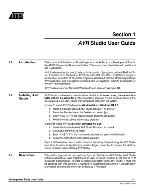 Full Download Avr Studio User Guide 