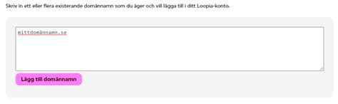 avsluta domän loopia