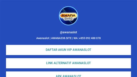 AWANASLOT LINK ALTERNATIF：AWANASLOT| Link Alternatif Situs Slot Online Mudah Jepe Hari Ini