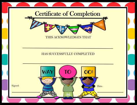 Awesome Kindergarten Certificate Of Completion Free 8211 Kindergarten Complete - Kindergarten Complete