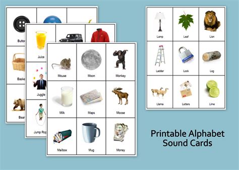 Awesome Letter Sound Picture Cards Printable Worksheet N Sound Words With Pictures - N Sound Words With Pictures