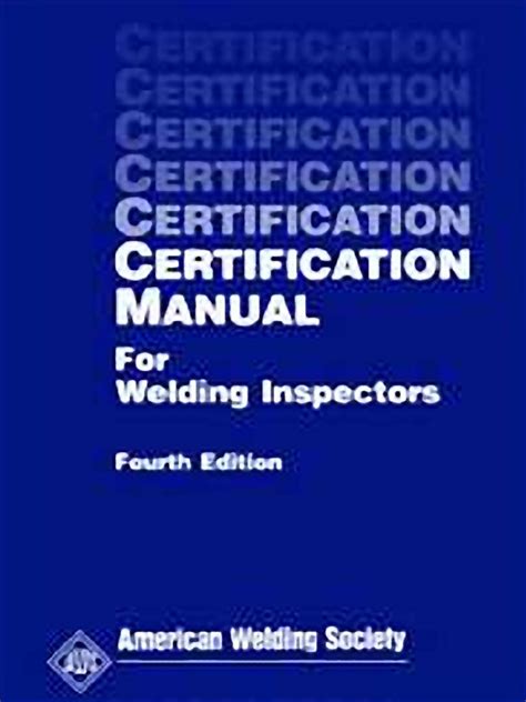 Aws Certification Manual For Welding Inspectors