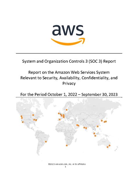 Aws Soc 3 Security Availability Confidentiality Report