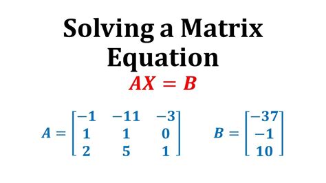 Ax B Matrix