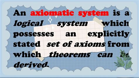 axiomatic