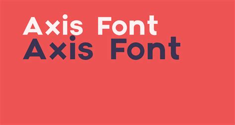 axis font download 