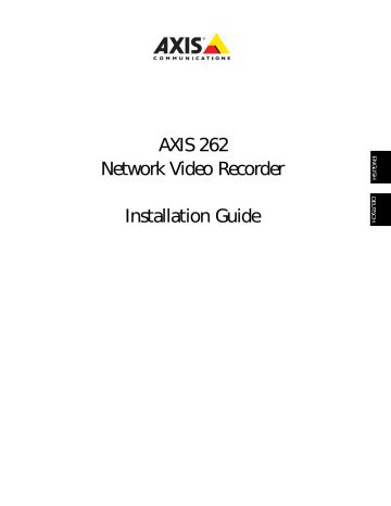 Download Axis 262 User Guide 