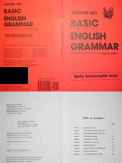 Read Azar Grammar Answer Key Second Edition Volume 