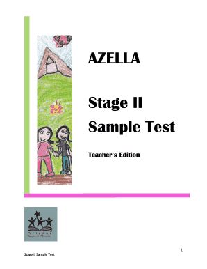 Download Azella Stage Ii Sample Test 