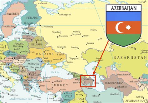 azerbejdżan mapa świata