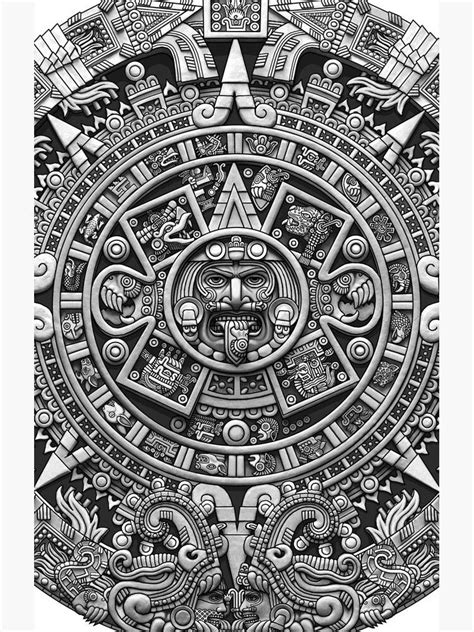 Mayan Jaguar Warrior Skull design' Sticker