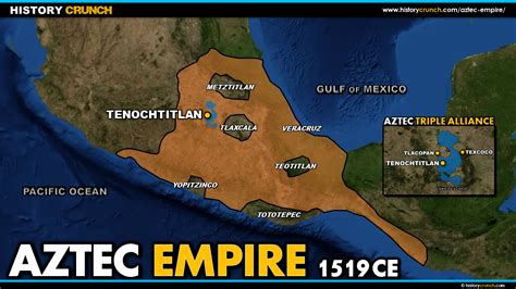 Aztec Empire On A Map