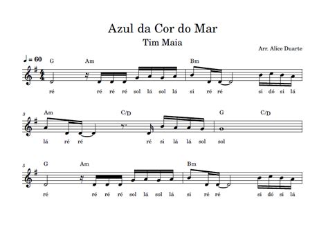 Azul Da Cor Do Mar Cifra