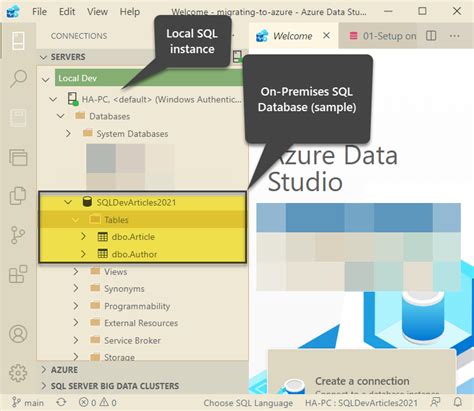 azure data studio export database