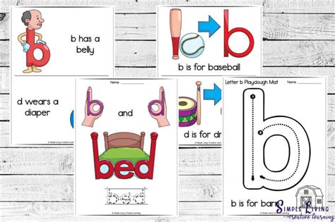 b and d Reversal Printables Simple Living. Creative Learning