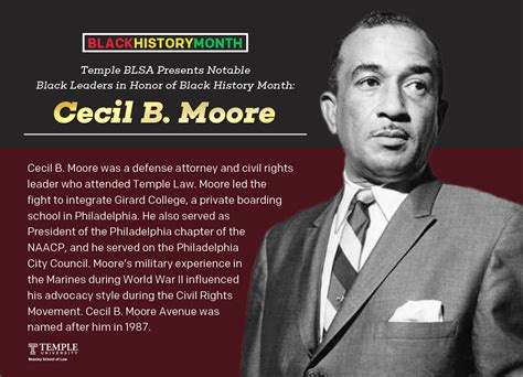 b biography cecil moore