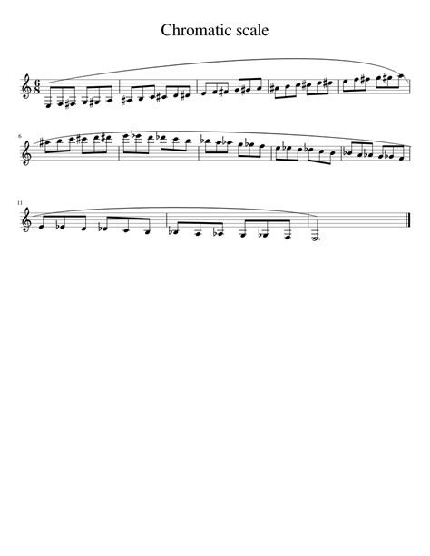 B Flat Chromatic Scale Clarinet
