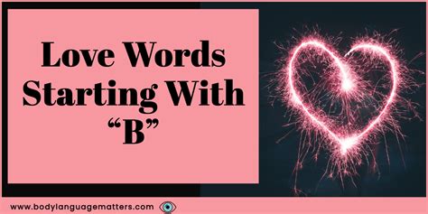 B Loved Words