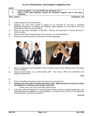 Full Download B Com 1St Year Business Communication Notes 