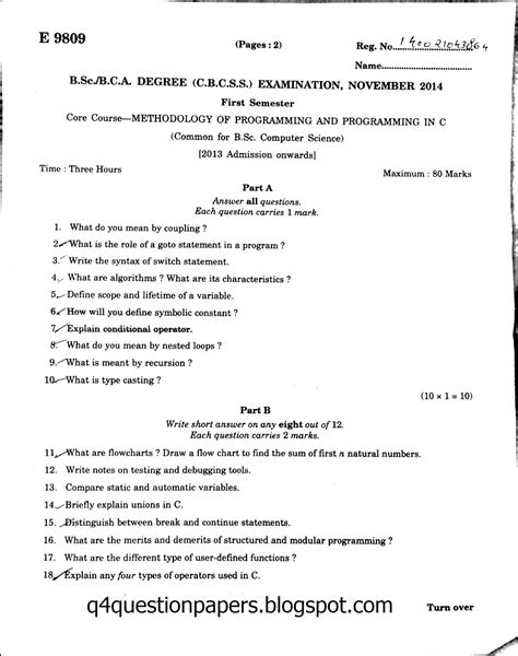 Full Download B E C 2014 Question Paper 