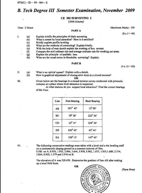 Download B Tech Question Papers Cusat 