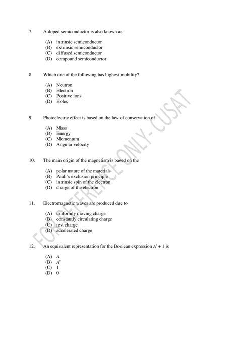 Download B Tech Question Papers Cusat 