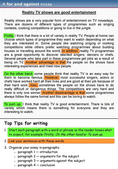 B1 Writing Learnenglish Teens Exercise Essay Writing - Exercise Essay Writing