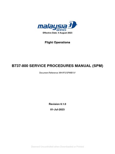 Full Download B737 Service Guide 