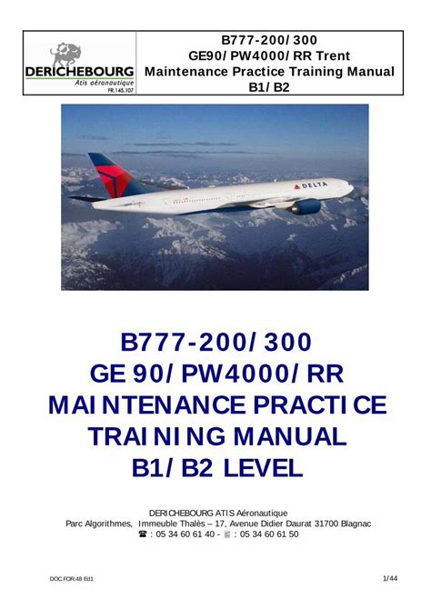 Read B777 Maintenance Manual 
