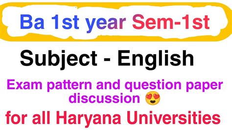 Ba 1st Sem
