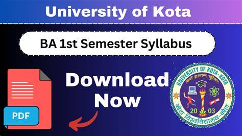 ba 1st semester syllabus