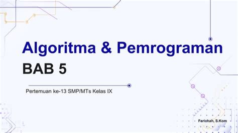 Bab 9 Pemrograman Socket 9 1 Pendahuluan