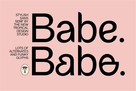 Babe - sans serif font free download