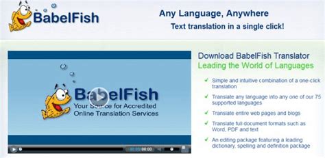 Babel Fish Website