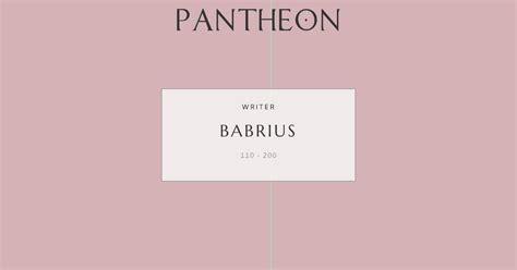 babrius biography examples