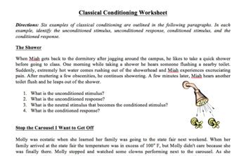  Baby Albert Conditioning Worksheet Answers - Baby Albert Conditioning Worksheet Answers