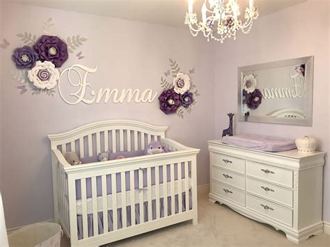 baby girl nursery decor purple