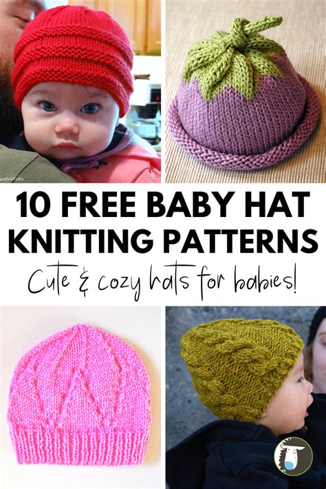 Baby Hat Double Knitting Patterns Garter Stitch