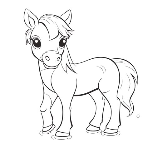 Baby Horse Coloring Pages   Baby Horse Coloring Pages Xcolorings Com - Baby Horse Coloring Pages