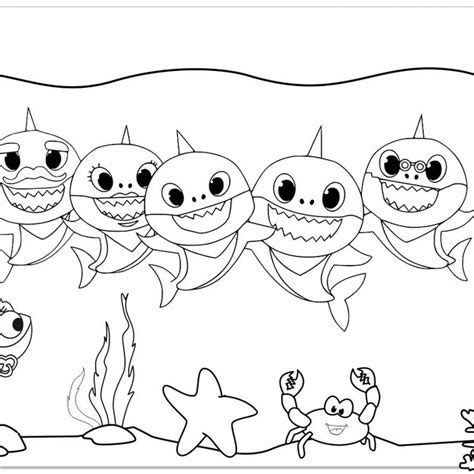 Baby Shark Coloring Images