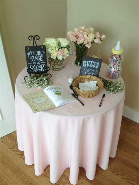 Baby Shower Favor Table Display